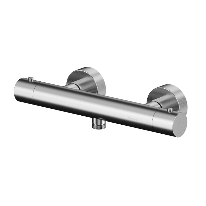 Изображение товара Смеситель Whitecross Y brushed nickel Y1246NIB для душа, термостатический, на 1 потребителя, цвет никель брашированный