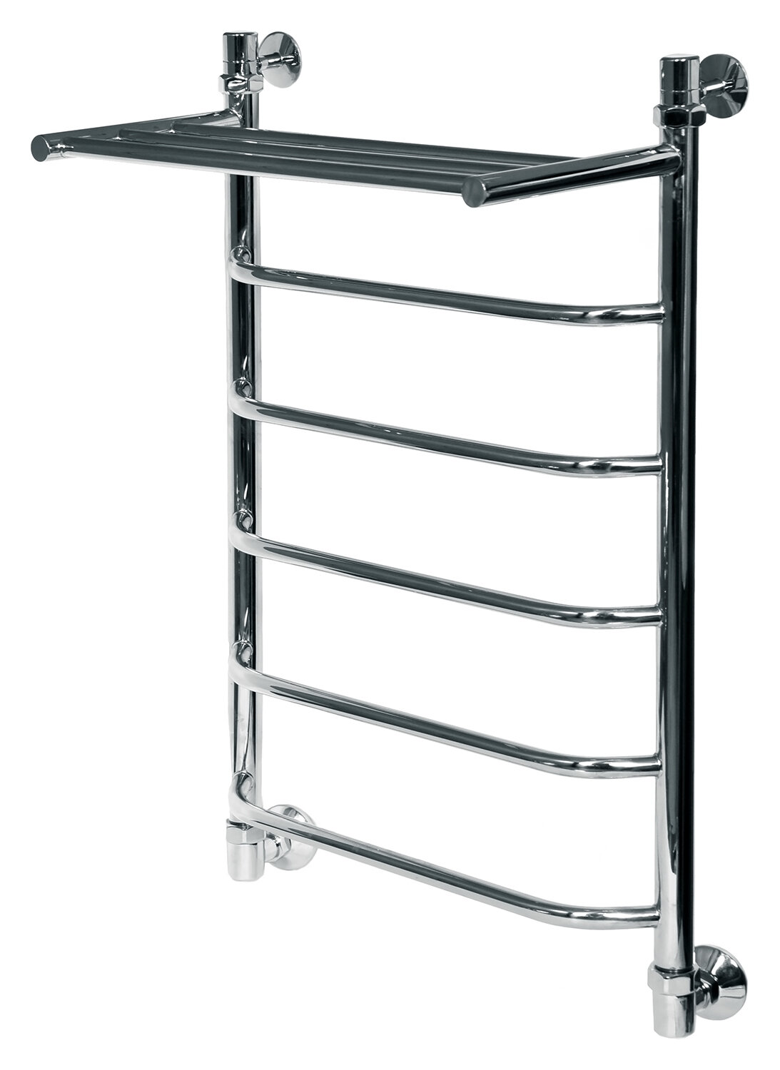 Изображение товара Водяной полотенцесушитель Ника Trapezium ЛТ ВП с полкой 80x60 см из нержавеющей стали