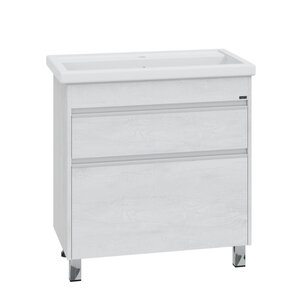 Изображение товара Тумба под раковину Санта Уран 700388 80 см напольная светлое дерево