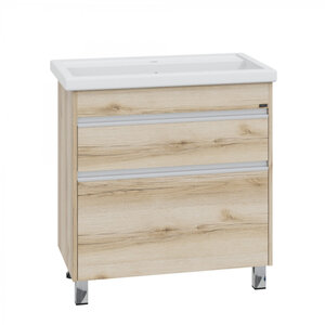 Изображение товара Тумба под раковину СаНта Уран 700389, 80 см, напольная, цвет дуб австрийский