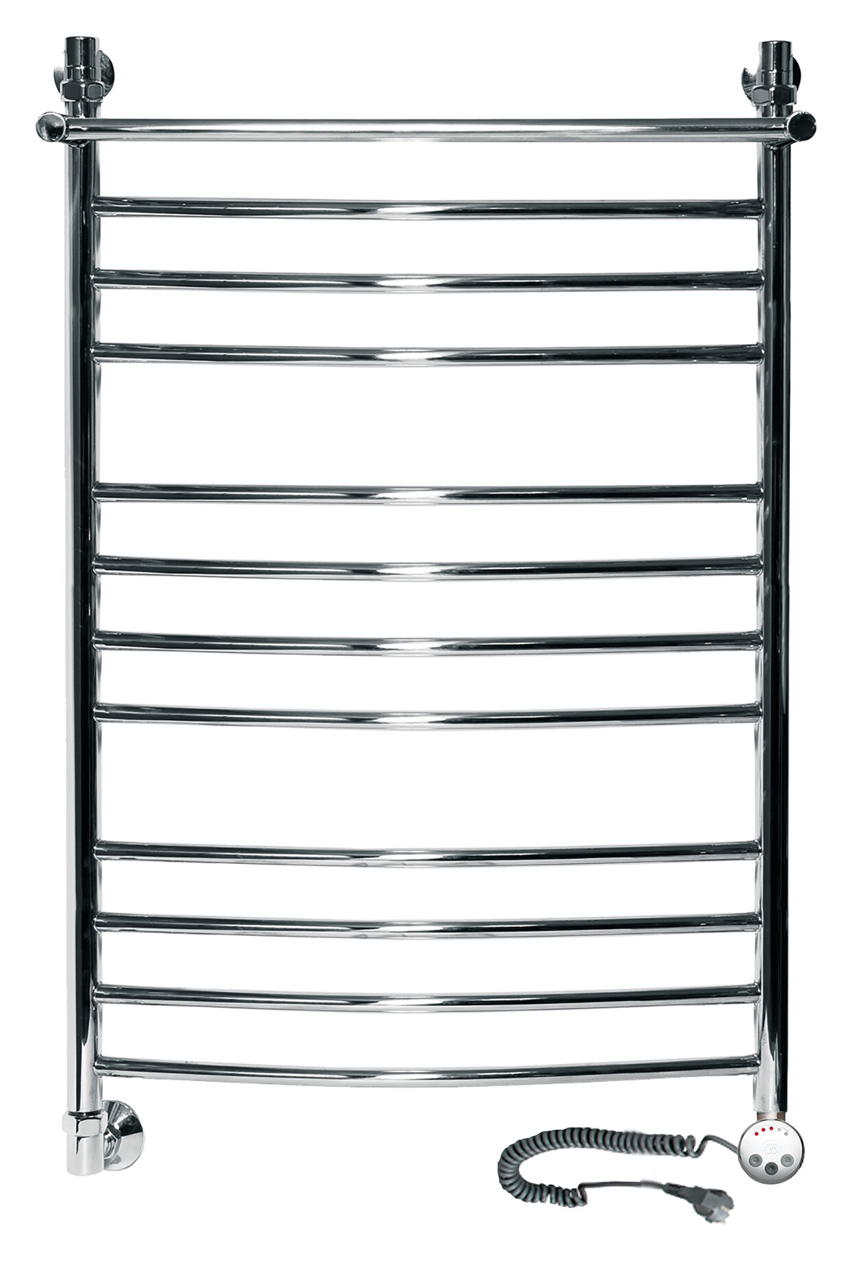 Изображение товара Полотенцесушитель электрический Ника Arc ЛД (г2), ЛД г2 ВП 100/60 прав, высота 100 см, ширина 67 см, с полкой и терморегулятором