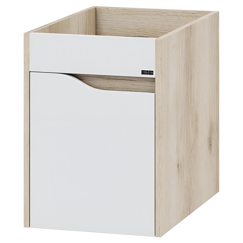 Изображение товара Тумба под раковину Санта Сатурн 700406, подвесная, 38 см, дуб австрийский