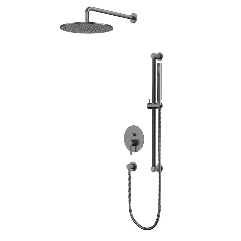 Изображение товара Душевая система Whitecross Y gunmetal с внутренним монтажом и PVD покрытием