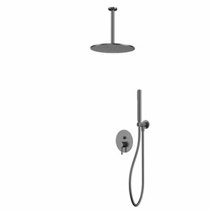 Изображение товара Душевая система Whitecross Y gunmetal YSET12GM, вороненая сталь, gunmetal