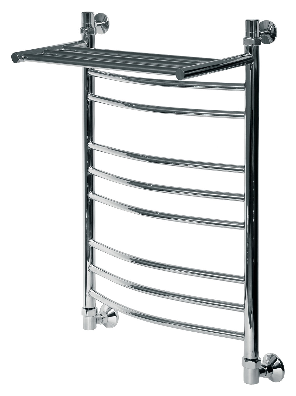 Изображение товара Водяной полотенцесушитель Ника Arc ЛД (г2) ВП с полкой, 83х46 см, нержавеющая сталь