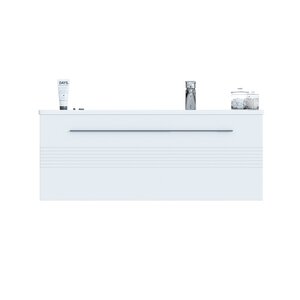 Изображение товара Тумба под раковину Sanvit Соната 1, ksonata1100L, 100 см, подвесная, цвет белый