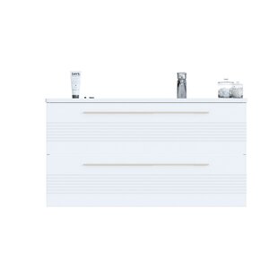 Изображение товара Тумба под раковину Sanvit Соната 2, ksonata2100R, 100 см, подвесная, 2 ящика, цвет белый