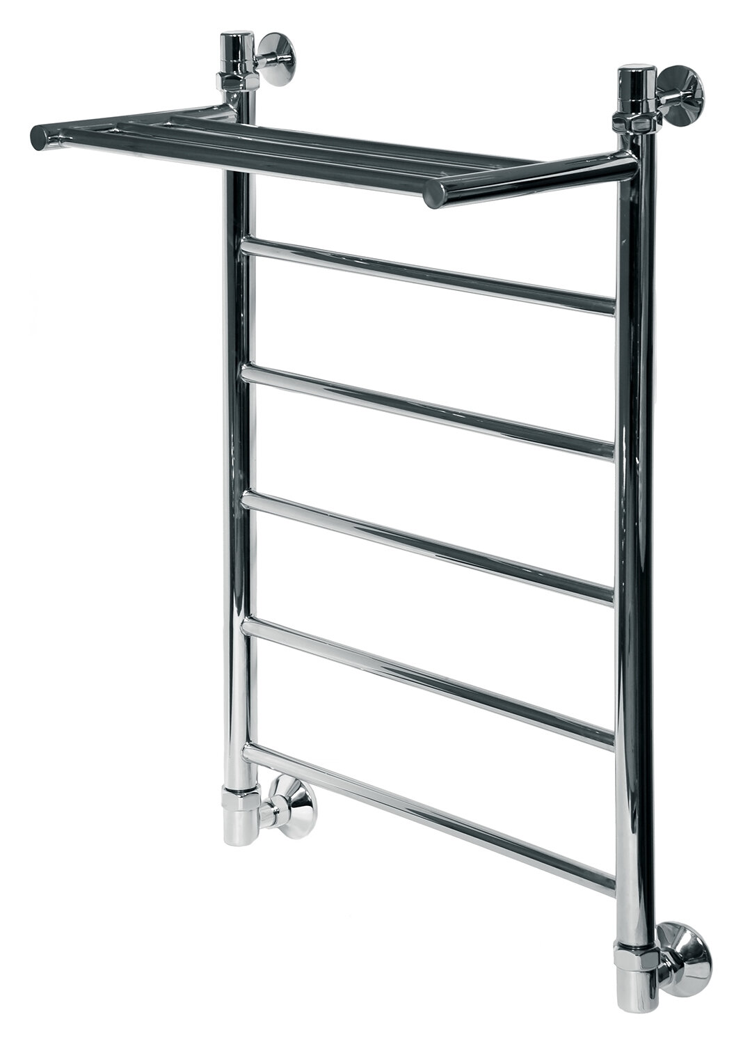 Изображение товара Полотенцесушитель водяной Ника Classic ЛП ВП с полкой 80x50 см из нержавеющей стали
