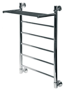 Изображение товара Полотенцесушитель водяной Ника Classic ЛП ВП с полкой 80x50 см из нержавеющей стали