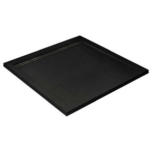 Изображение товара Душевой поддон Cezares Tray TRAY-AS-A-100-30-NERO 100 x 100 см из искусственного камня, черный матовый
