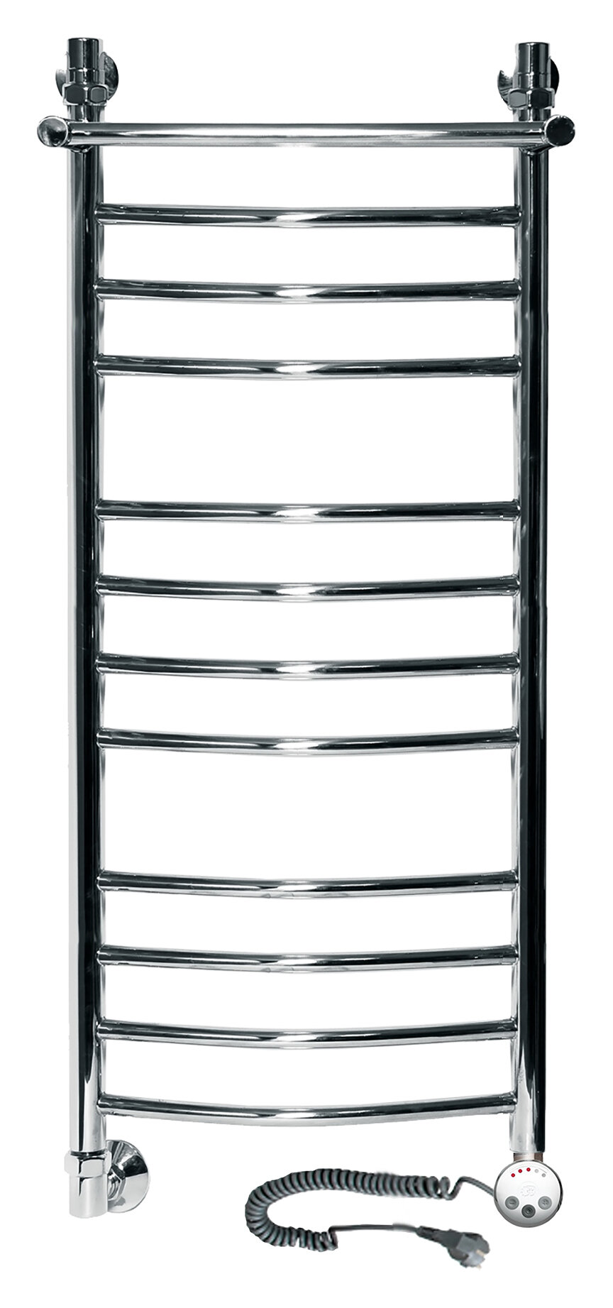 Изображение товара Электрический полотенцесушитель Ника Arc ЛД 100 см с полкой из нержавеющей стали