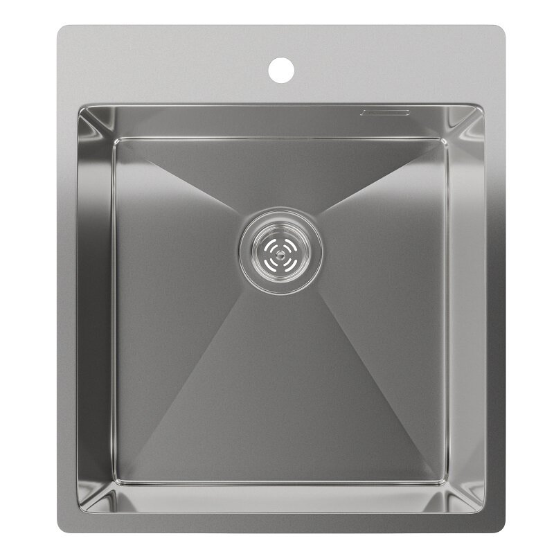 Изображение товара Мойка кухонная Rivelato Rinox 4450 из нержавеющей стали SUS 304, 44x50 см, угловая монтаж