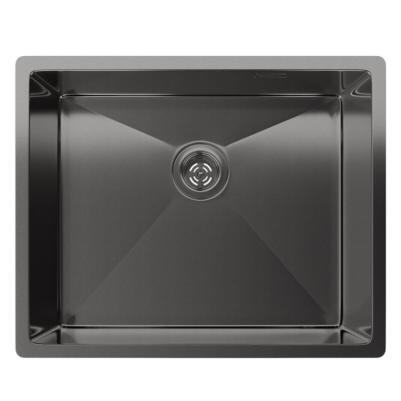 Изображение товара Кухонная мойка Rivelato Rinox 5444 UN PVD black, 54 x 44 см, цвет черный