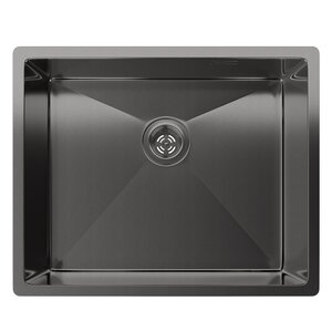 Изображение товара Кухонная мойка Rivelato Rinox 5444 UN PVD black 54x44 см черная