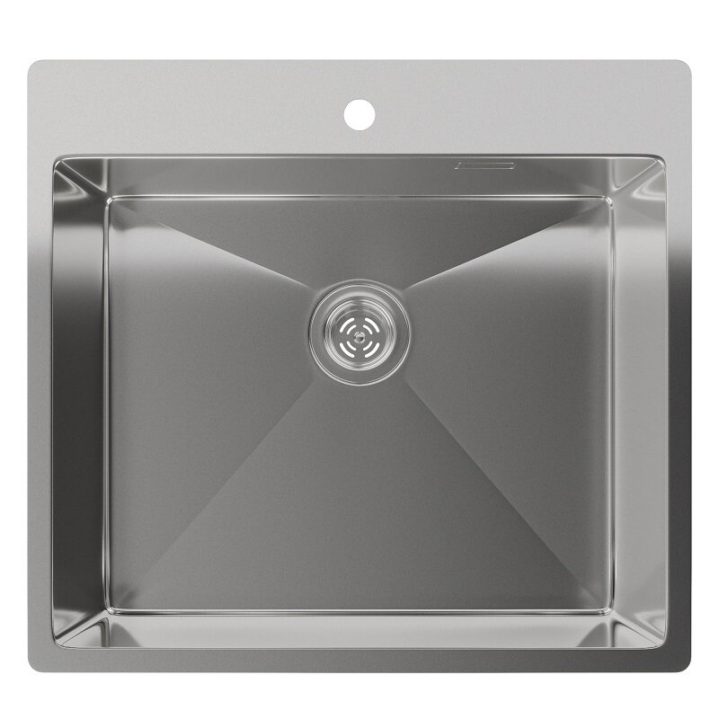 Изображение товара Кухонная мойка Rivelato Rinox 5450 из нержавеющей стали 54x50 см, матовая, Россия
