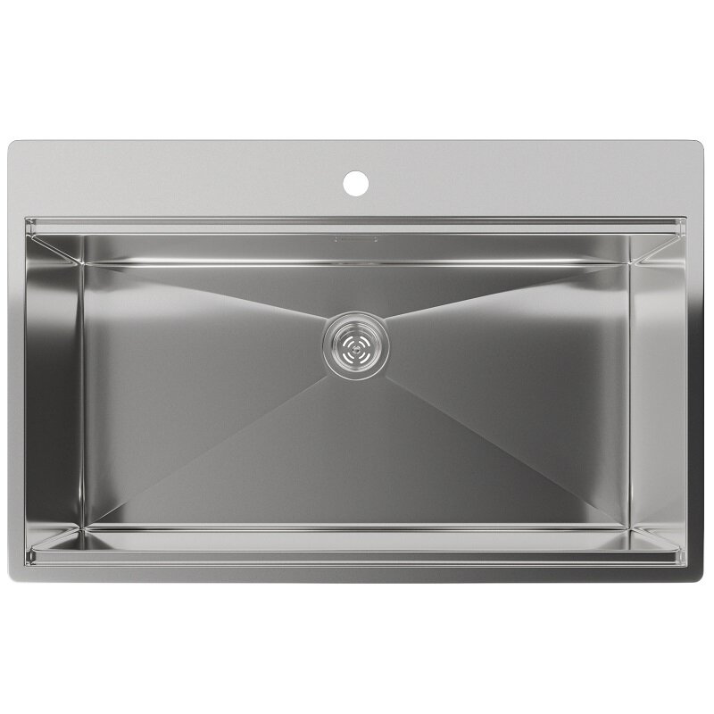 Изображение товара Кухонная мойка Rivelato Rinox 8050, 80 x 50 см, цвет нержавеющая сталь Изображение товара Кухонная мойка Rivelato Rinox 8050, 80 x 50 см, цвет нержавеющая сталь