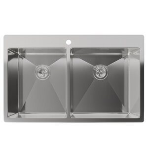 Изображение товара Кухонная мойка Rivelato Rinox 8050 B2 нержавеющая сталь 80x50 см