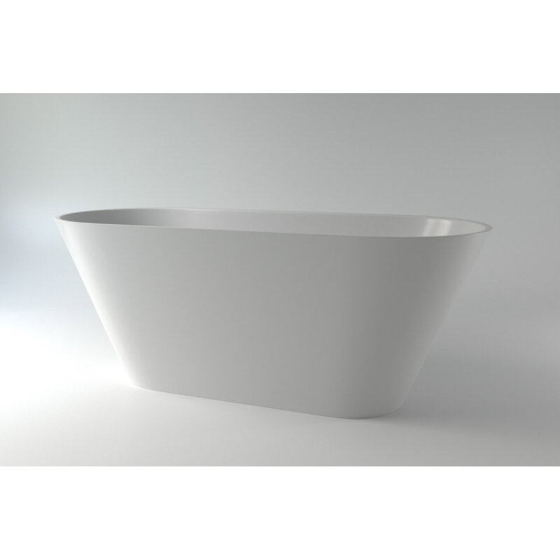 Изображение товара Ванна из искусственного камня Holbi Selena 161x68 см белый матовый