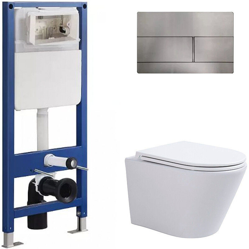 Изображение товара Комплект подвесного унитаза ESSLER с инсталляцией SinteSi CCI-SMP-101
