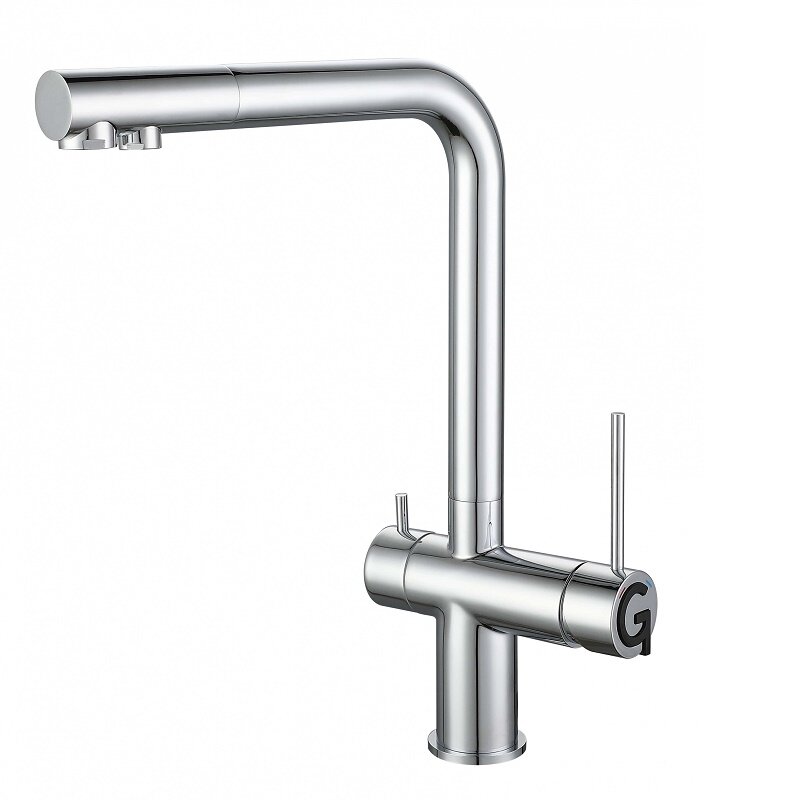 Изображение товара Смеситель Rivelato Lugano 1523513 для кухни с фильтром цвет хром