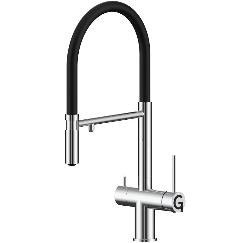 Изображение товара Кухонный смеситель Rivelato Adria 1523517 cromo с подключением к фильтру