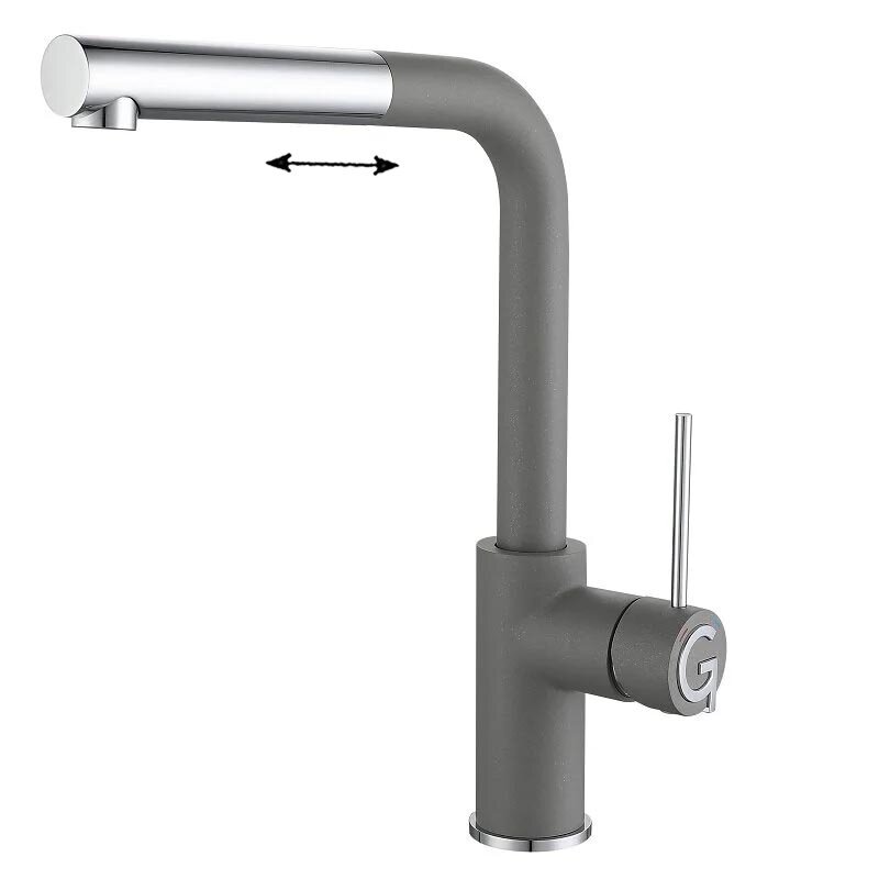 Изображение товара Кухонный смеситель Rivelato Albano 1573503 с вытяжным изливом и гарантией 5 лет