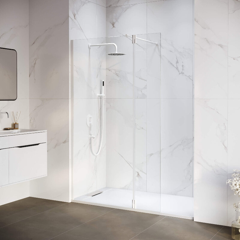 Изображение товара Душевой уголок RGW WA-051W Walk In 120x100 см с распашной дверью