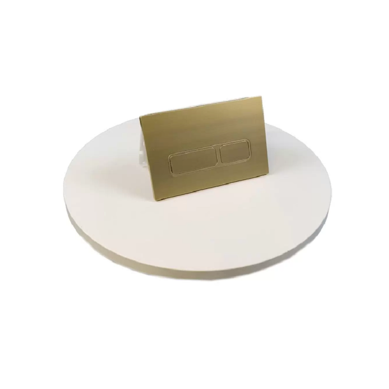 Изображение товара Клавиша смыва SinteSi SIN-FB-XSG-501Gold для инсталляции двухрежимная золото сатинированное