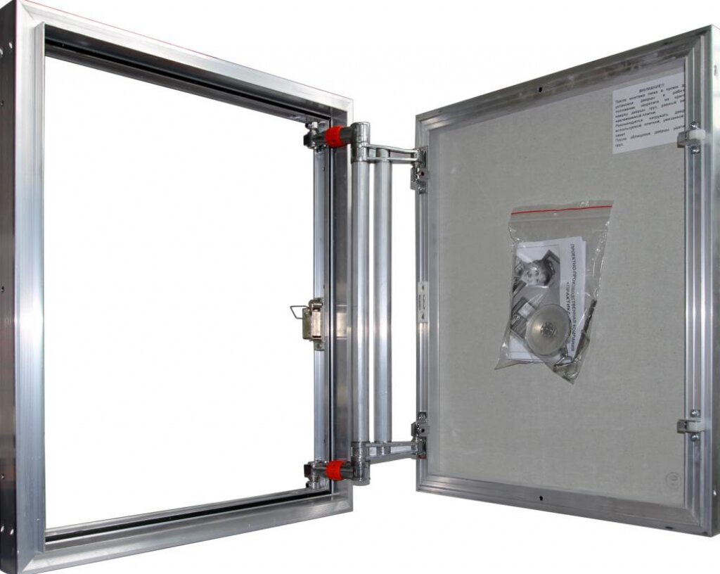 Изображение товара Сантехнический люк Практика Евроформат АТР под плитку 30x20 алюминий влагостойкий