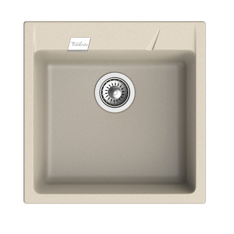 Изображение товара Кухонная мойка Rivelato Raum RM-50 beige scuro, 50 x 51 см, кварц, цвет темно-бежевый