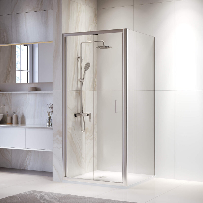 Изображение товара Душевой уголок RGW PA-132 Passage 80x80 см стекло прозрачное хром профиль