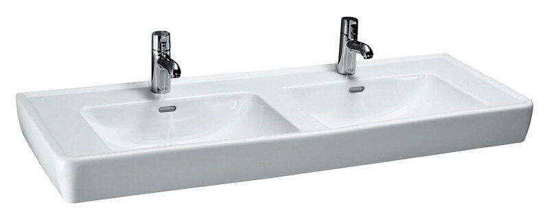 Изображение товара Раковина Laufen Pro A 8.1496.7.000.104.1, 130 см, двойная, белая