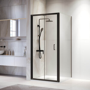 Изображение товара Душевой уголок RGW PA-132B (PA-21B+Z-050-5B) Passage 060813288-14, 80 х 80 см, стекло прозрачное, профиль черный