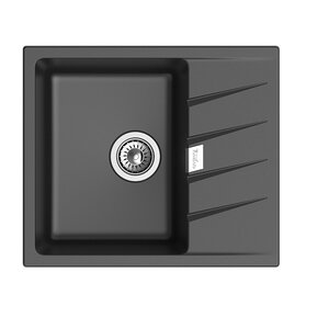 Изображение товара Кухонная мойка Rivelato Raum RM-58 антрацит кварц врезная