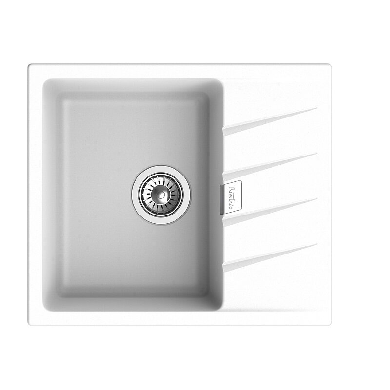 Изображение товара Кухонная мойка Rivelato RM-58 Brina кварц инея Изображение товара Кухонная мойка Rivelato RM-58 Brina кварц инея