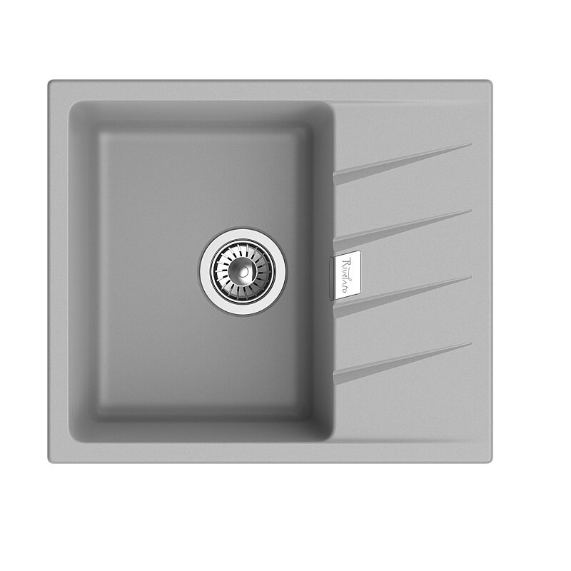 Изображение товара Кухонная мойка Rivelato RM-58 grigio metallizzato Изображение товара Кухонная мойка Rivelato RM-58 grigio metallizzato