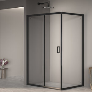 Изображение товара Душевой уголок RGW PA-245B Passage 410824580-14, 80 х 100 см, стекло прозрачное, профиль черный