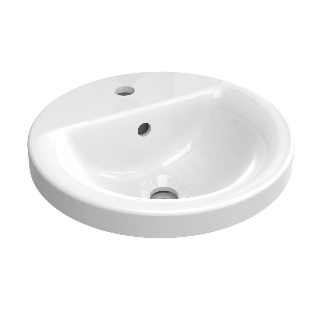 Изображение товара Раковина Ideal Standard Connect E504101 38 см круглая с переливом Изображение товара Раковина Ideal Standard Connect E504101 38 см круглая с переливом