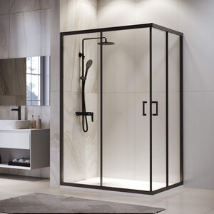 Изображение товара Душевой уголок RGW PA-246B Passage 030824692-14, 90 х 120 см, стекло прозрачное, профиль черный