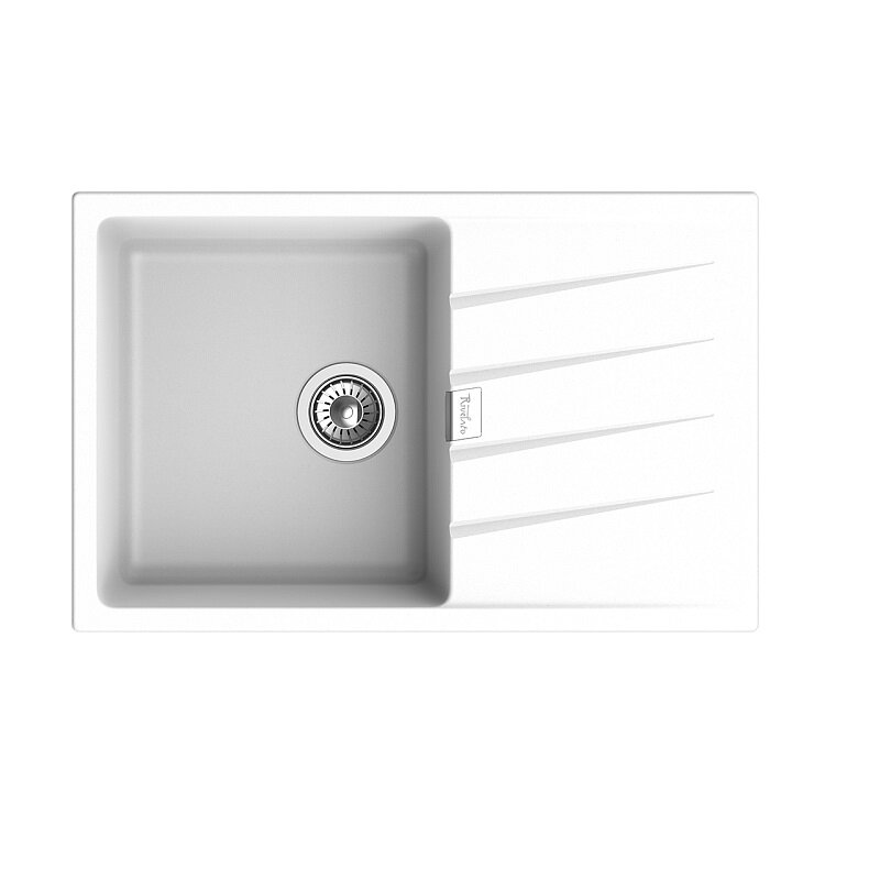 Изображение товара Кухонная мойка Rivelato Raum RM-78 brina 78x50 см кварц иней матовая