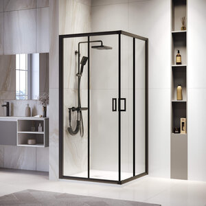 Изображение товара Душевой уголок RGW PA-39B Passage 03083900-14, 100 х 100 см, стекло прозрачное, профиль черный