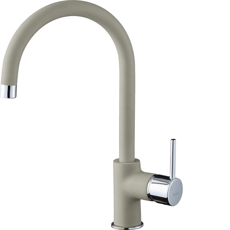 Изображение товара Современный кухонный смеситель Rivelato Orta 9021203 топазо хром для мойки