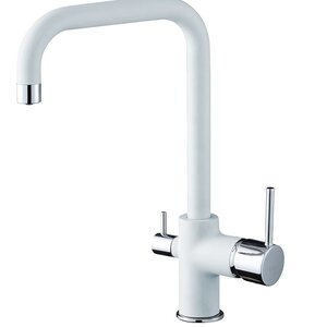 Изображение товара Смеситель Rivelato Tovel 9025201 brina cromo, для кухонной мойки, с подключением к фильтру, цвет иней/хром