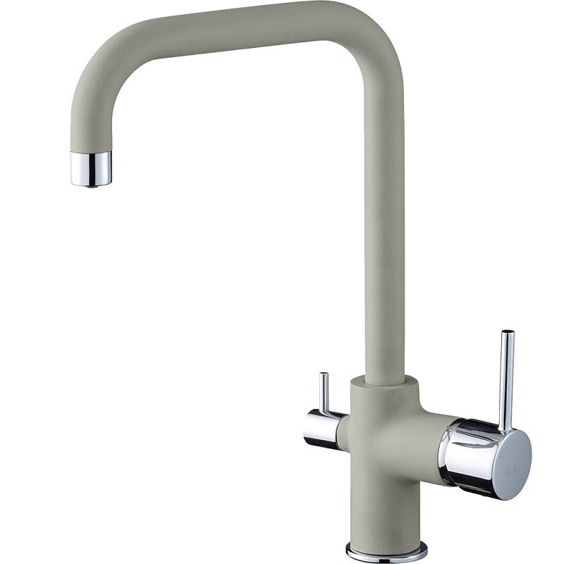 Изображение товара Смеситель Rivelato Tovel 9025203 topazio cromo, для кухонной мойки, с подключением к фильтру, цвет топаз/хром