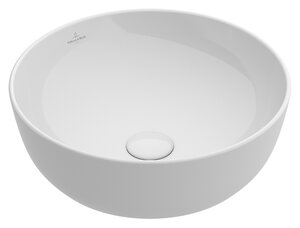 Изображение товара Раковина Villeroy&Boch Artis, 43 х 43 см, на столешницу, альпийский белый, 41794301 без перелива
