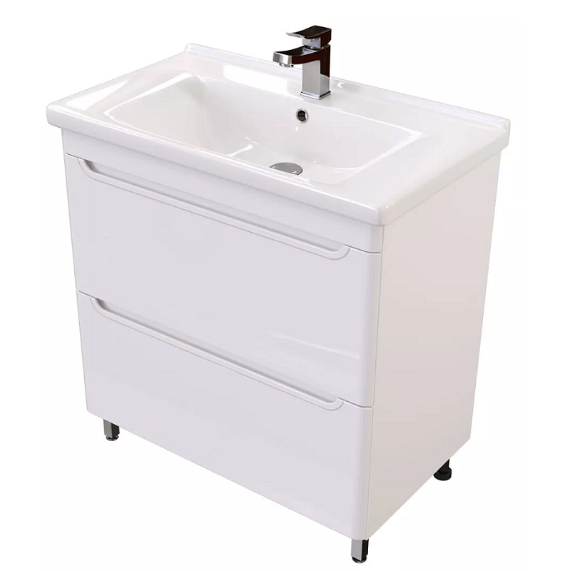 Изображение товара Тумба с раковиной Toppus Atlas 9811.022 80 см белый глянец напольная