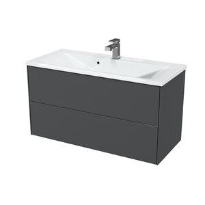 Изображение товара Тумба с раковиной Toppus Silk 9811.025 подвесная 100 см графит матовый