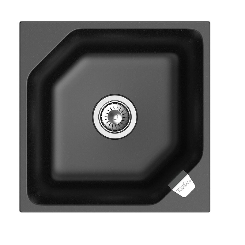 Изображение товара Кухонная мойка Rivelato Locus LS-50 nero, 50 x 50 см, кварц, цвет черный Изображение товара Кухонная мойка Rivelato Locus LS-50 nero, 50 x 50 см, кварц, цвет черный
