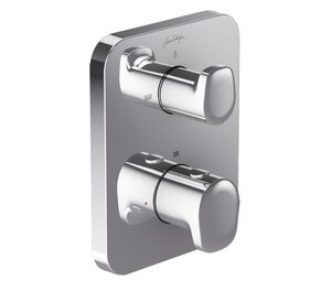 Изображение товара Смеситель термостатический Jacob Delafon Hybrid E75389-CP, для ванны и душа, внешняя часть