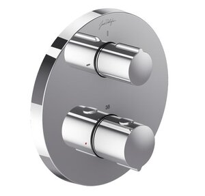 Изображение товара Смеситель термостатический Jacob Delafon Round E75390-CP, для ванны и душа, внешняя часть